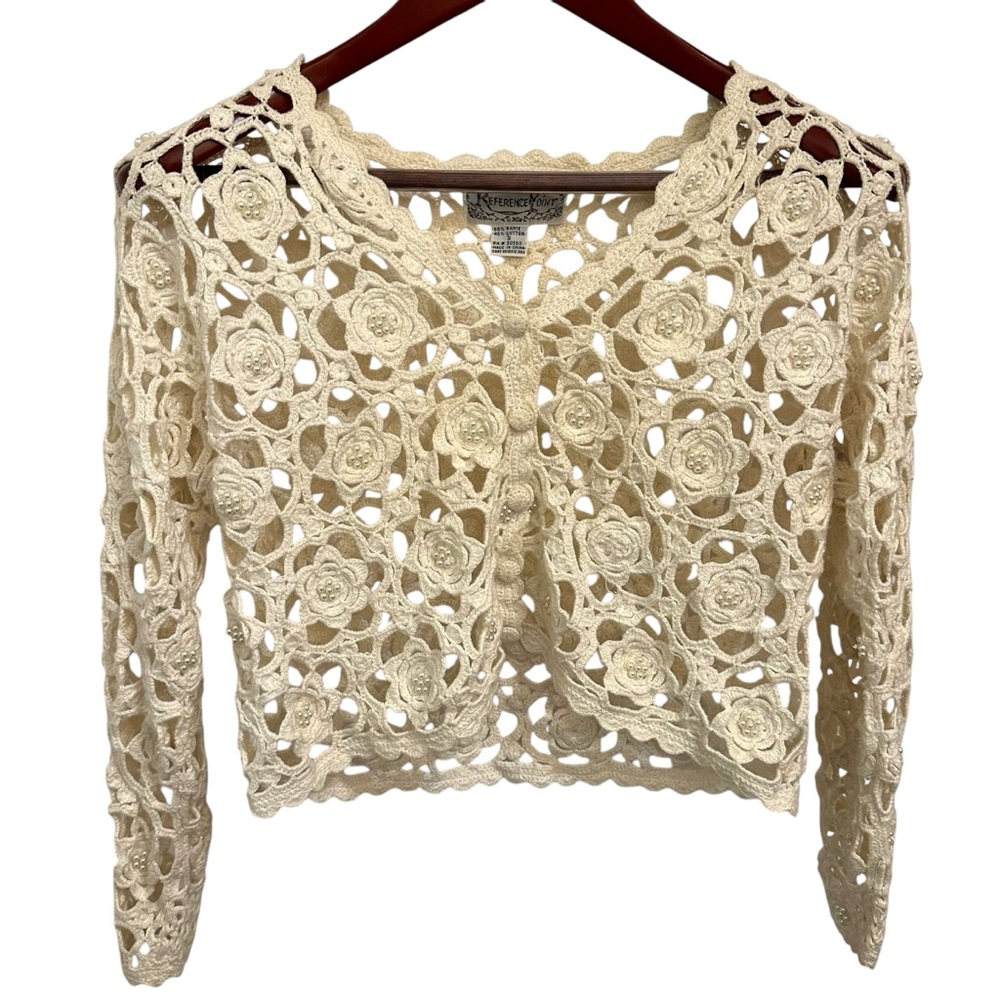 Reference Point Crochet Top S